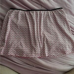 Chic Pink Y2K Geometric Mini Skirt